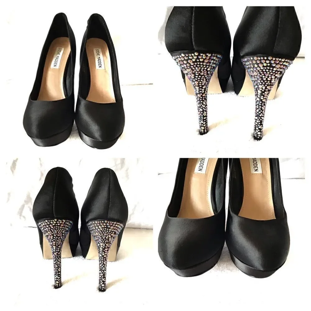 Steve Madden Partyy-R Platform Rhinestone Pumps